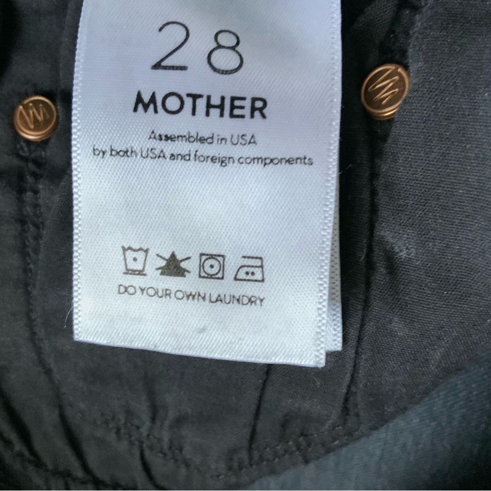 MOTHER Jeans Insider Crop Dancing in the Dark Gray Size 28 - Picture 9 of 13